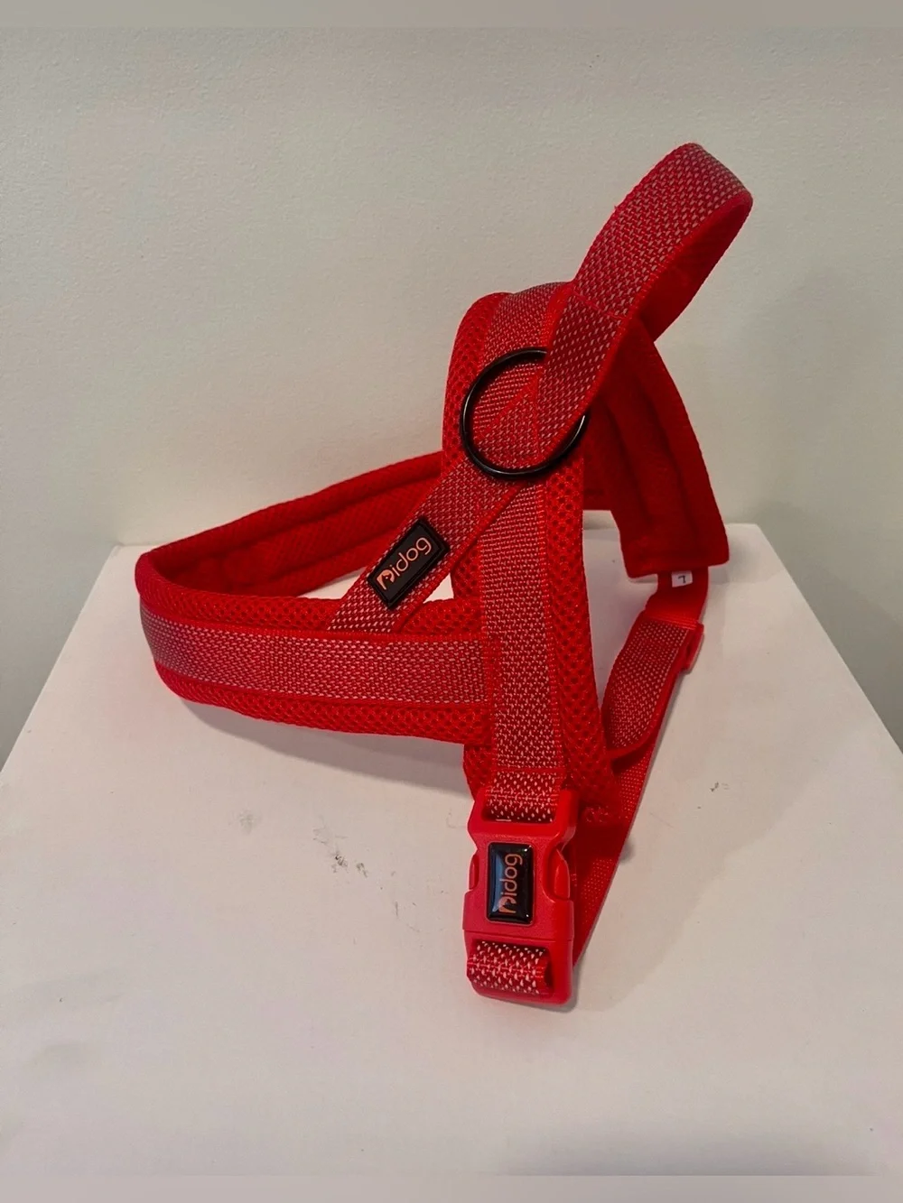 Didog No Pull Dog Harness for Large Dogs, Breathable Mesh Padded, Red, L